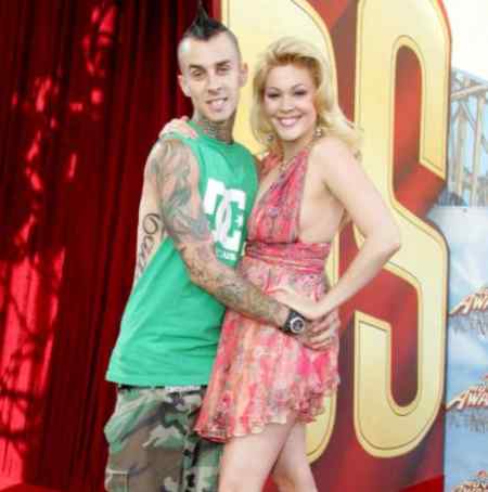 Shanna Moakler pictured with her former husband